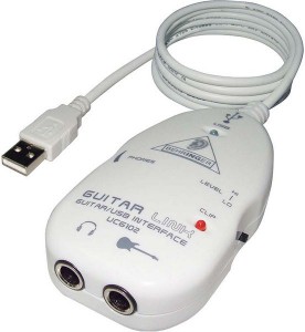 Adaptador USB para conectar la guitarra eléctrica o acústica al ordenador o portátil